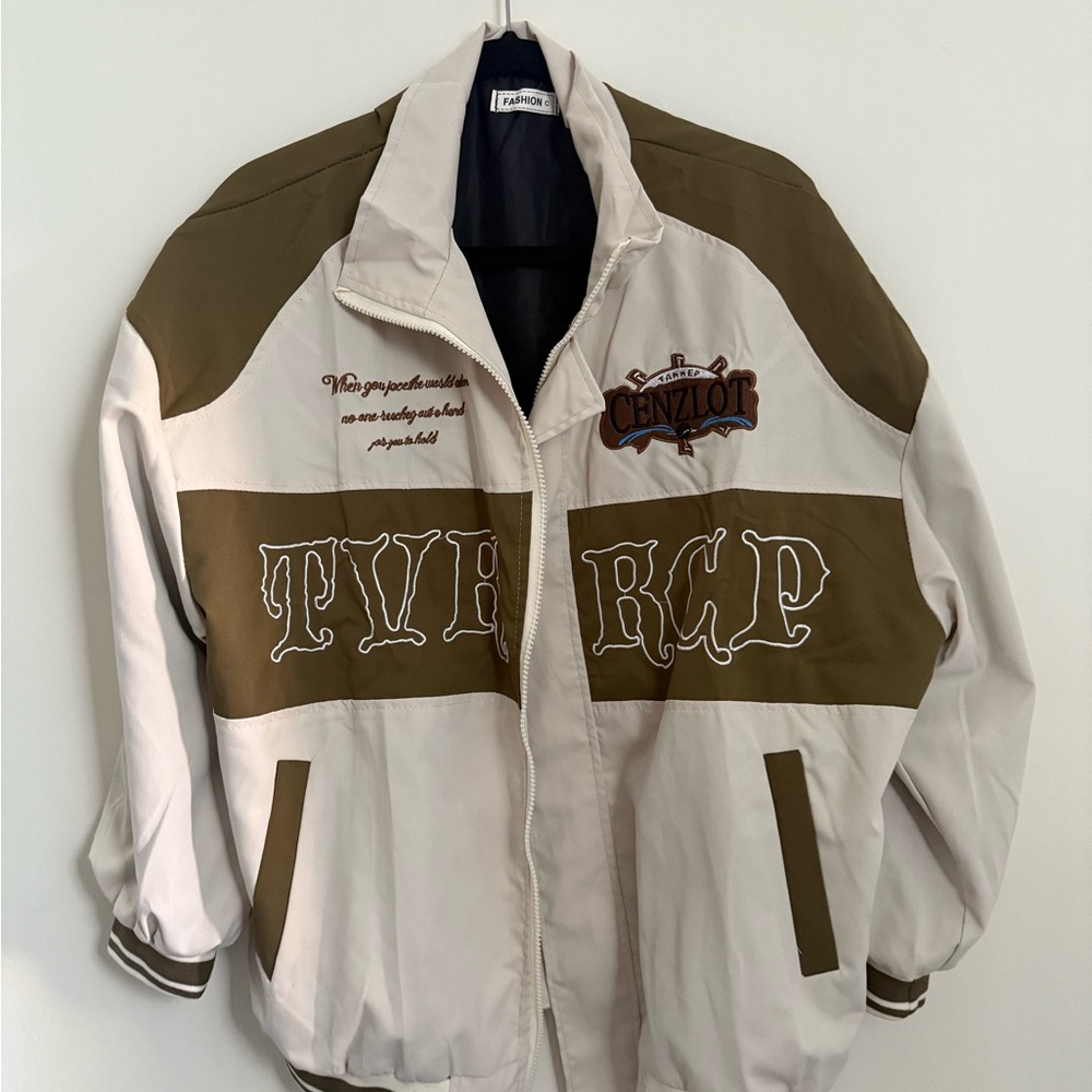 Men's Beige and Olive Jacket